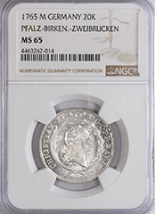 1765 M Germany 20K MS65