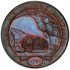 1796 Great Britain 1D MS64 BN