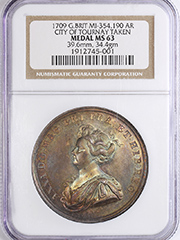 1709 Great Britain, Medal, NGC MS63