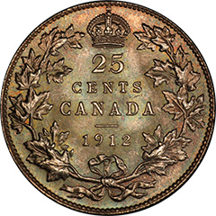 1912 25 Cents MS65+