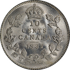 1932 10 Cents MS66
