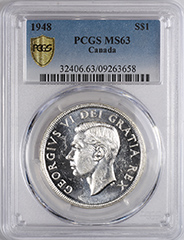 1948 Dollar MS63