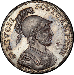 1791 Great Britain, 1/2D Proof 64