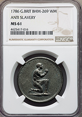 1786 Great Britain Anti Slavery, NGC MS61