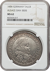 1606 Germany Taler NGC MS62