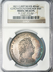 1821 Great Britain MS64 PL
