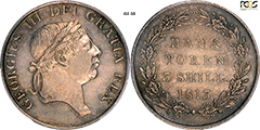 1813, Great Britain, 3 Shilling, PCGS AU58