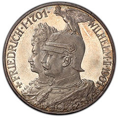 1901 Prussia 5 Marks PR64 CAM