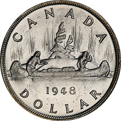 1948 Dollar MS64