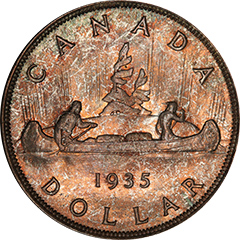 1935 Dollar MS66