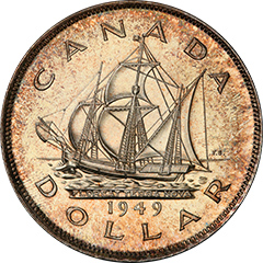 1949 Dollar MS67