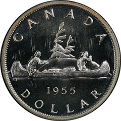 1955 Dollar PL67