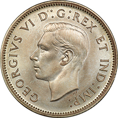1937 25 Cents SP67 (Matte)