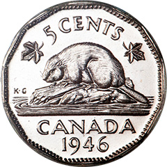 1946  5 Cents  SP65  (Victoria North)