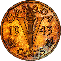1943 5 Cents SP64 PCGS