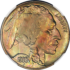 1938 D 5 Cents NGC MS67