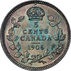 1906 5 Cents MS66