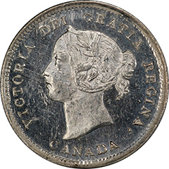 1889 5 Cents MS63+ (cameo)