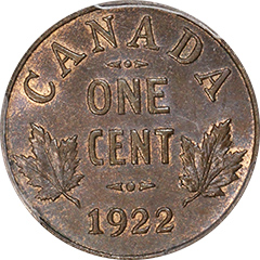 1922 One Cent MS64 BN
