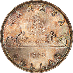 1938  Dollar  MS65