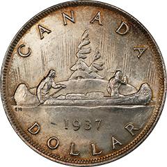 1937 Dollar MS63