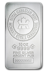 10 Oz  Canada Silver Bar Serial # 3453453